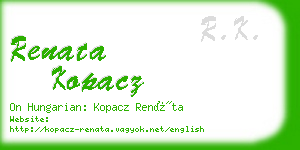 renata kopacz business card